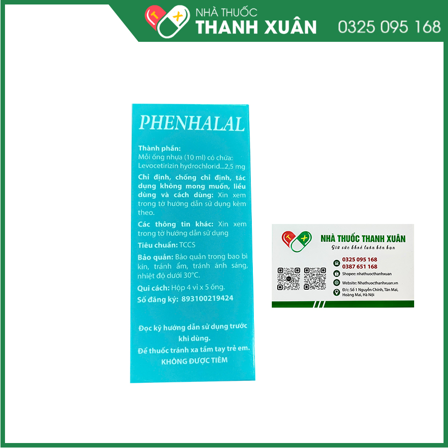 Phenhalal thuốc điều trị viêm mũi dị ứng và mày đay tự phát mãn tính